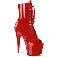 ADORE-1021 Red Patent Platform Open Toe Pole Dancing Boote