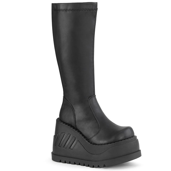 STOMP-200 Demonia Shoes Platform Gothic Knee Boot