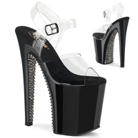 8 Inch Heel, 4 Inch Platform Ankle Strap Sandal w/ RS - XTREME-808SPRS