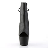 ADORE-1018  Black Vegan Platform Ankle Pole Dancing Boot