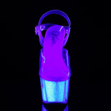 ADORE-708UVG Glow Under Blacklight Platform Stripper Shoe