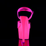 ADORE-709UV Neon Pink Blacklight Reactive Stripper Shoe