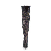 COURTLY-3015 Pleaser Shoes Glittery Thigh High Sexy Boot