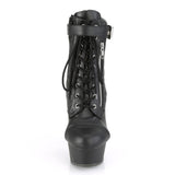 DELIGHT-600-05 Pleaser Shoes Sexy Platform Lace Up Ankle Bootie
