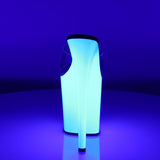 FLAMINGO-801UV Neon White Blacklight Reactive Stripper Shoes
