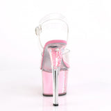 SKY-308OF Pink 7 Inch Stripper High Heels