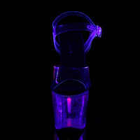 UNICORN-708MG Blacklight Reactive  7 Inch Unicorn Horn Heel Stripper Shoe