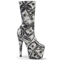 7 Inch Heel, 2 3/4 Inch Platform Pull-On Stretch Sock-Like Ankle Bootie - ADORE-1002DP