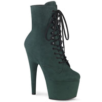 ADORE-1020FS Green Lace Up Stripper Booties