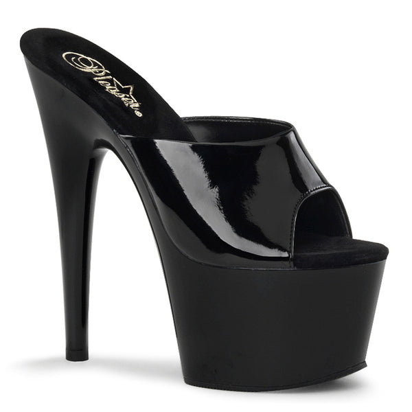 7 Inch Heel, 2 3/4 Inch Platform Peep Toe Slide - ADORE-701