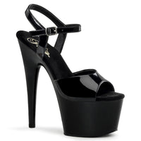 7 Inch Heel, 2 3/4 Inch Platform Ankle Strap Platform Sandal - ADORE-709