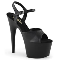 7 Inch Heel, 2 3/4 Inch Platform Ankle Strap Platform Sandal - ADORE-709