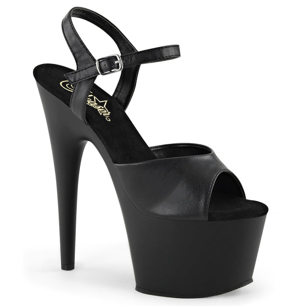 7 Inch Heel, 2 3/4 Inch Platform Ankle Strap Platform Sandal - ADORE-709