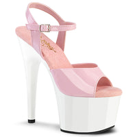 7 Inch Heel, 2 3/4 Inch Platform Ankle Strap Sandal - ADORE-709