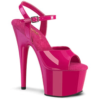 7 Inch Heel, 2 3/4 Inch Platform Ankle Strap Sandal - ADORE-709