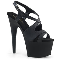 7 Inch Heel, 2 3/4 Inch Platform Criss-Cross Sling Back Sandal - ADORE-730
