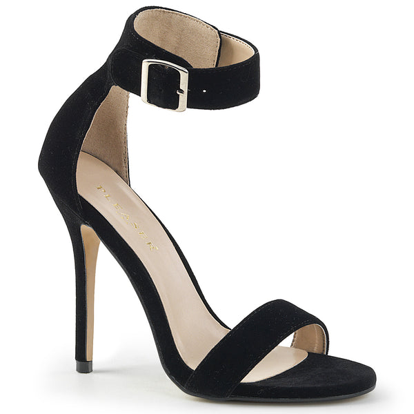 5 Inch Heel, Closed Back Sandal w/ Buckled Ankle Strap - AMUSE-10