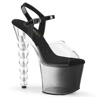 7 Inch Heel, 2 3/4 Inch Platform Ankle Strap Sandal - BLISS-708-1BC