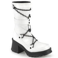 2 3/4 Inch Heel, 1 Inch Platform Mid-Calf Boot, Back Zip - BRATTY-120