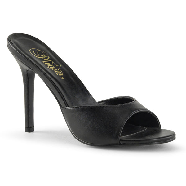 4 Inch Heel Peep Toe Slide - CLASSIQUE-01