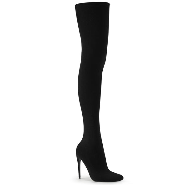 5 Inch Stretch Pull-On Thigh High Boot - COURTLY-3005