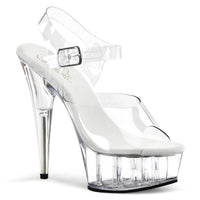 6 Inch Heel Ankle Strap Platform Sandal - DELIGHT-608