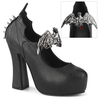 5 Inch Heel 1 1/2 Inch Concealed Platform Maryjane Pump - DEMON-18