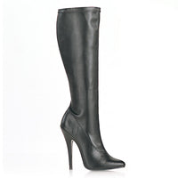 6 Inch Plain Stretch Knee Boot - DOMINA-2000