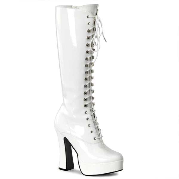 5 Inch Stack Heel, 1 1/2 Inch Platform Knee Hi Boots - ELECTRA-2020