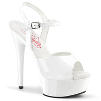 6 Inch Heel, 1 3/4 Inch Platform Ankle Strap Sandal - EXCITE-609