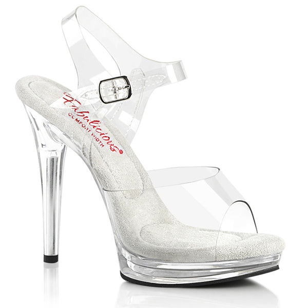 5 Inch Heel, 3/4 Inch Platform Ankle Strap Sandal - GLORY-508