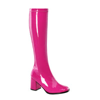 3 Inch Block Heel Gogo Boot, Side Zip - GOGO-300