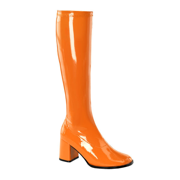 3 Inch Block Heel Gogo Boot, Side Zip - GOGO-300