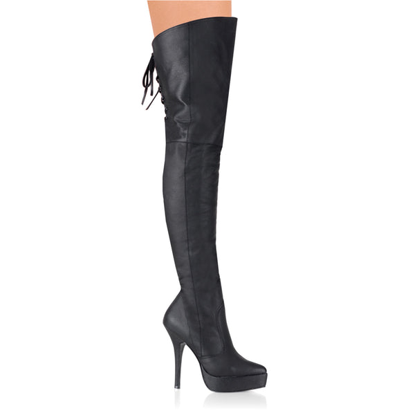 5 1/4 Inch Platform Thigh Boot - INDULGE-3011