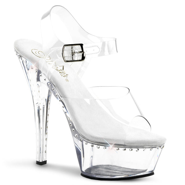 Clear chunky heels | Clear chunky heels, Chunky heels style, Fashion nova  shoes