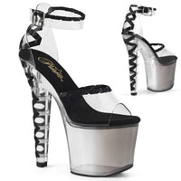 7 Inch Heel, 3 1/4 Inch Platform Ankle Strap d'Orsay Sandal - LOVESICK-712T