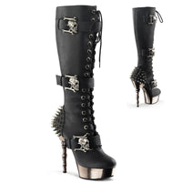 MUERTO-2028 Black PU, Lolita Boots, Demonia Shoes, Knee Boots –  BootyCocktails
