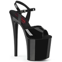 8 Inch Heel, 4 Inch Platform Ankle Strap Sandal - NAUGHTY-809