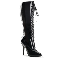 5 Inch Lace Up Knee Boot, Side Zip - SEDUCE-2020