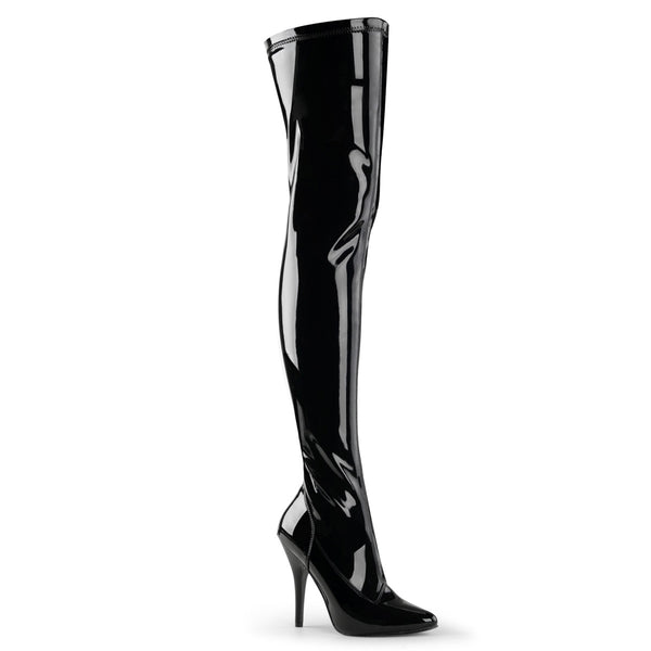 5 Inch Plain Stretch Thigh Boot - SEDUCE-3000