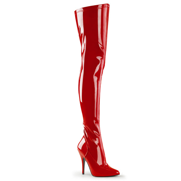 5 Inch Plain Stretch Thigh Boot - SEDUCE-3000