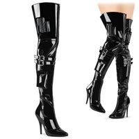 5â€œ Heel Thigh High Boot w/ Buckle Strap - SEDUCE-3019