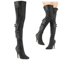 5â€œ Heel Thigh High Boot w/ Buckle Strap - SEDUCE-3019