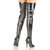5 Inch Open Back D-Ring Stretch Thigh BT - SEDUCE-3063
