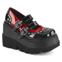 4 1/2 Inch Wedge Platform Double Strap Maryjane - SHAKER-27