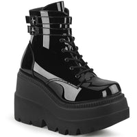 4 1/2 Inch Wedge Platform Ankle Boot, Side Zip - SHAKER-52