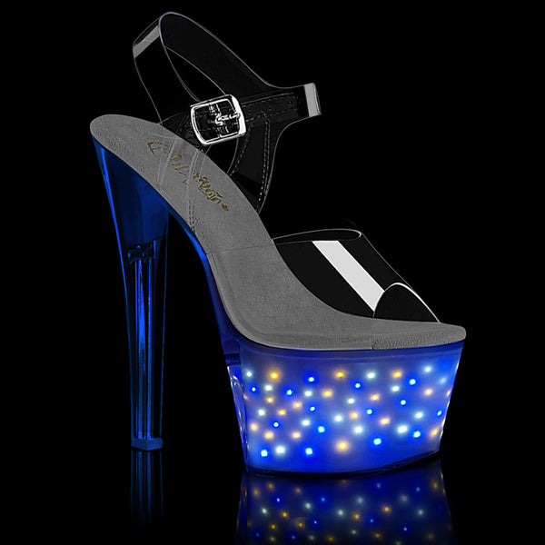 ECHOLITE-708 Sound Activated Light Up Platform Stripper Shoe