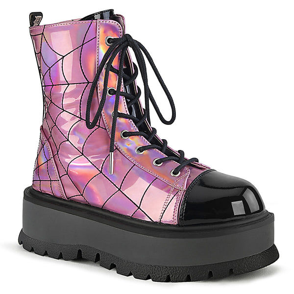 2 Inch Platform Lace-Up Ankle Boot - SLACKER-88