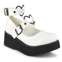 2 1/4 Inch Platform Mary Jane w/ Heart O-Ring & Stud Detail - SPRITE-02