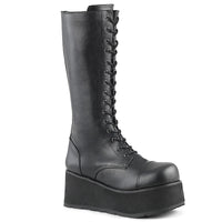 3 1/4 Inch Platform Goth Punk 17 Eyelet Knee BT W/ Zipper - TRASHVILLE-502